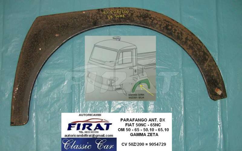 PARAFANGO FIAT 50NC 65NC OM50 OM65 ANT.DX 9054729